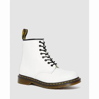 Dr Martens 1460 Smooth Kožené Lace Up - Biele Cizmy Damske, DR0216